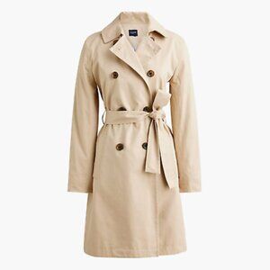 NWT J Crew New Trench Coat Beige Size 2